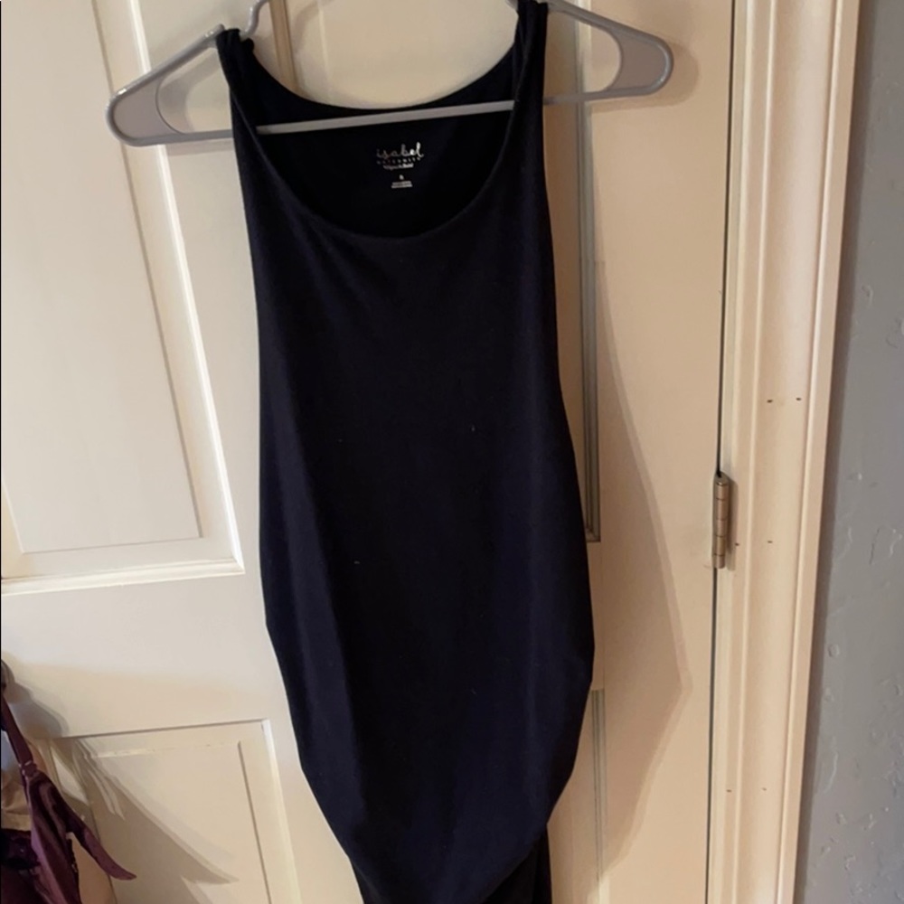 Black body con maternity dress.